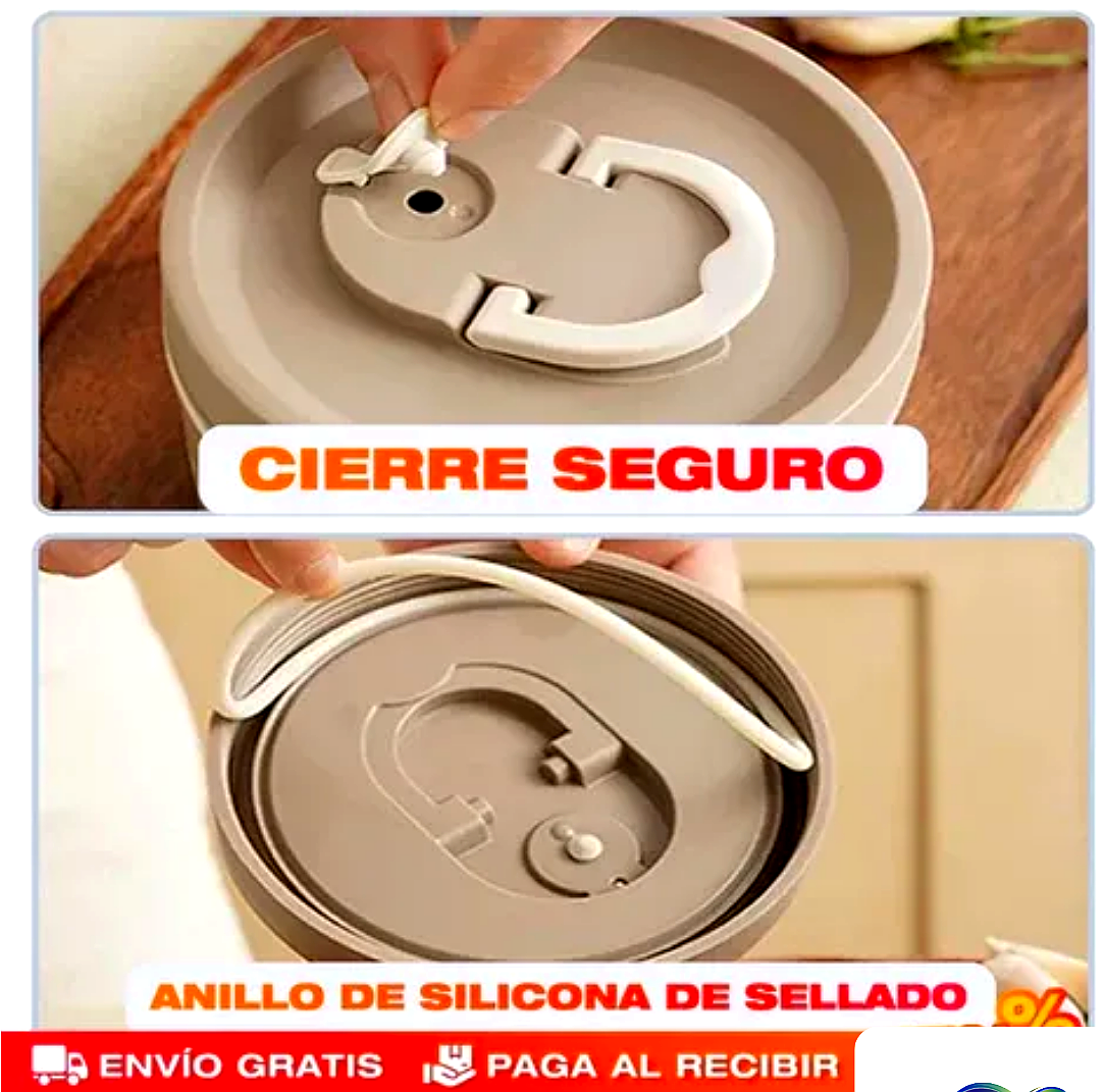 SET X4 PORTACOMIDAS Y LONCHERA TERMICA
