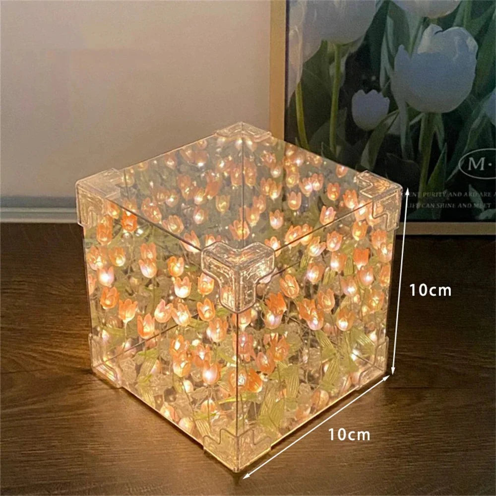 Cubo de Tulipanes infinitos+ENVIO GRATIS