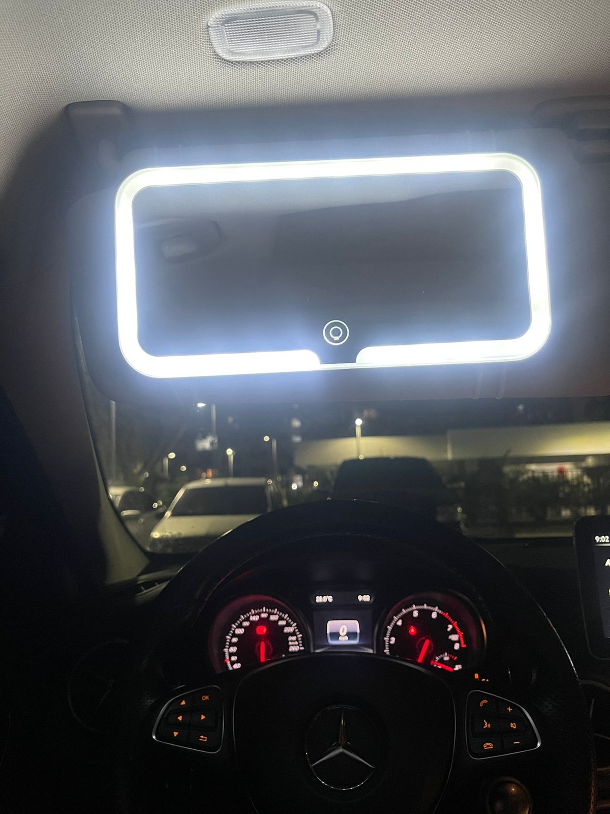 Espejo de maquillaje para carro